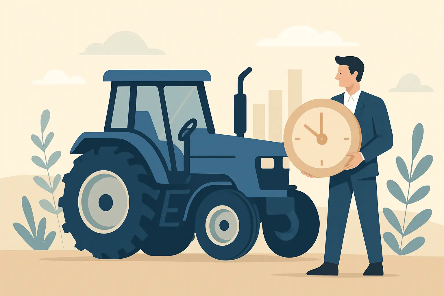Tracteur d'occasion avec faibles heures : acheter intelligemment